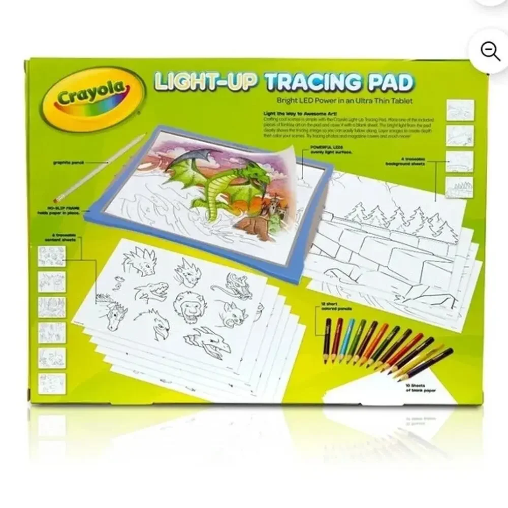 Crayola Light-Up Tracing Pad, Blue, Colored Pencils, Arts & Craft Supplies, Art